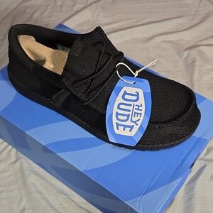 Hey Dude Men's Classic Black Loafers